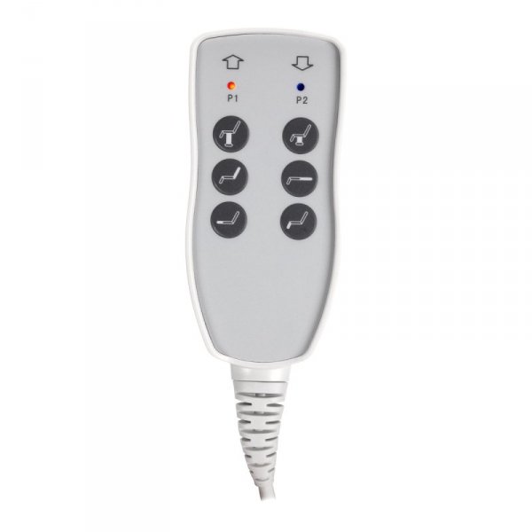 Fotel kosmetyczny elektr. Azzurro 803D 3 siln. biały