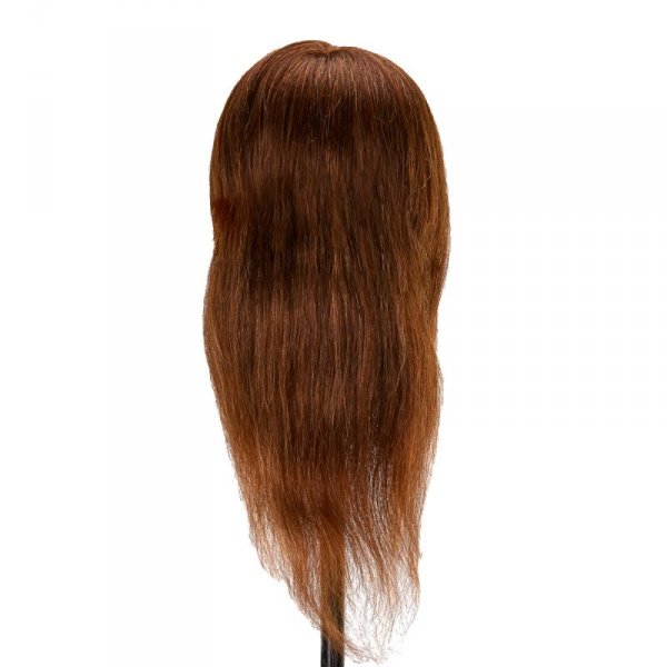 Główka treningowa fryzjerska Gabbiano WZ1 naturalne włosy, kolor 4H, długość 16&quot;
