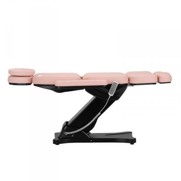 Elektryczny fotel kosmetyczny SILLON CLASSIC 3 silniki różowo czarny