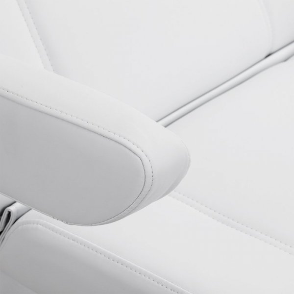 Fotel kosmetyczny elektryczny Azzurro Lux 3 silniki z podgrzewaniem biały