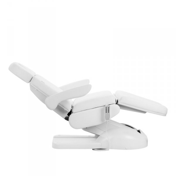 Fotel kosmetyczny elektryczny Azzurro Lux 4 silniki z kołyską biały