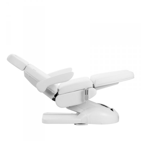 Fotel kosmetyczny elektryczny Azzurro Lux 4 silniki z kołyską biały