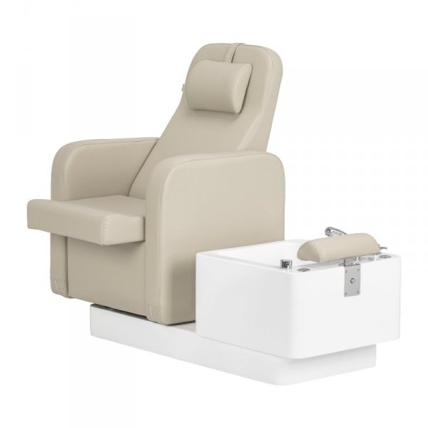 Fotel kosmetyczny SPA do pedicure Sillon Elysia kremowy