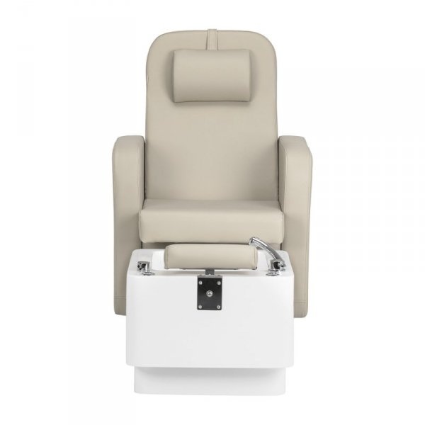 Fotel kosmetyczny SPA do pedicure Sillon Elysia kremowy
