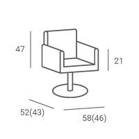 FOTEL PARTNER 01 P-7/KWADRAT SREBRNY (48H)