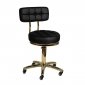 Taboret kosmetyczny Gold AM-961 czarny 