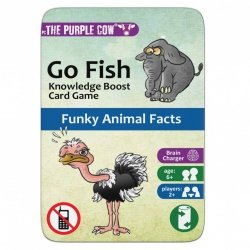 Podróżna gra karciana Kwartet The Purple Cow - Go Fish Zwierzęta
