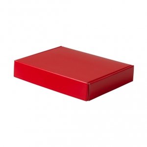 Pudełko na prezent czerwone 30cm x 21mx 5cm