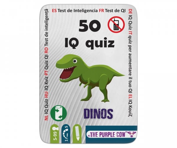 Podróżne łamigłówki The Purple Cow - 50 IQ Dinozaury
