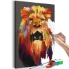 Obraz do samodzielnego malowania - Kolorowy lew (duży)