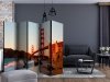 Parawan 5-częściowy - Most Golden Gate - zachód słońca, San Francisco II [Room Dividers]