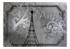 Fototapeta - Vintage Paris - srebrny