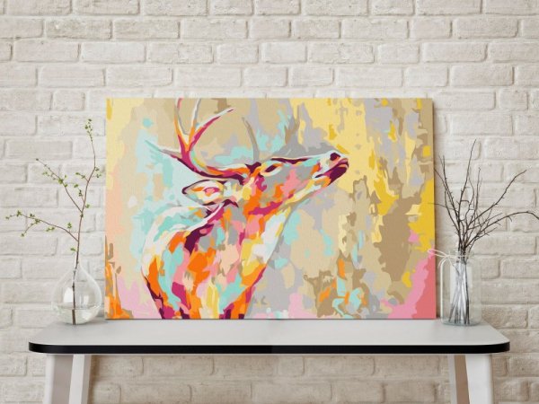 Obraz do samodzielnego malowania - Dumny jeleń