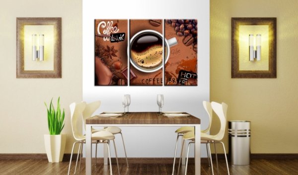 Obraz - Filiżanka goracej kawy
