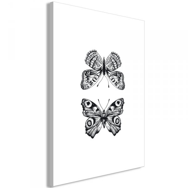 Obraz - Dwa motyle (1-częściowy) pionowy