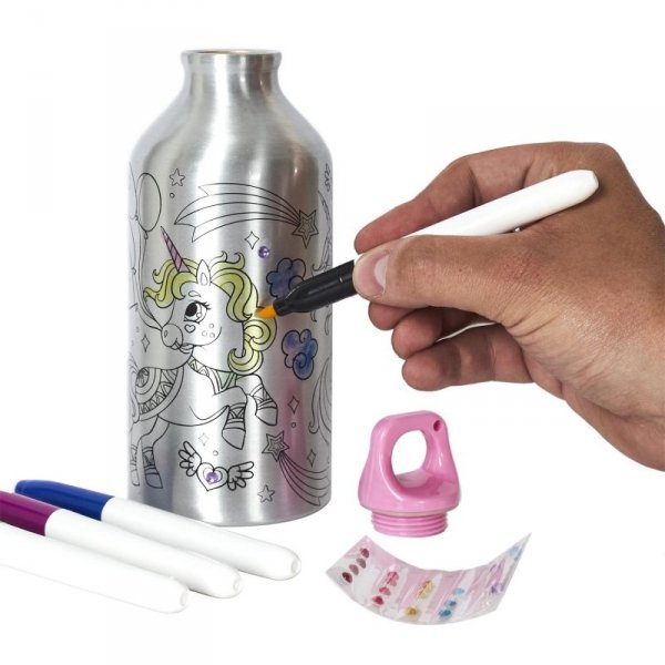 Butelka na wodę do kolorowania dla        dzieci