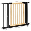 Bramka barierka zabezpieczająca 74-100 cm na schody i drzwi metal drewno dodatkowe panele