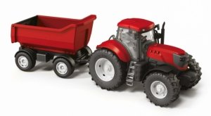Duży traktor z wywrotką Czerwony Adriatic #G3