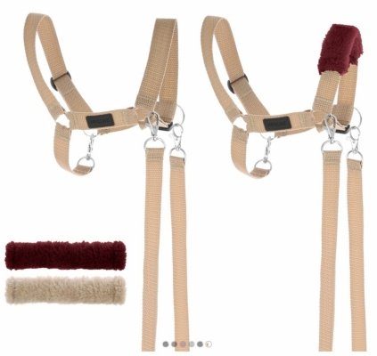 Skippi Kantar dla Hobby Horse - wodze, 2 wymienne futerka - beżowy