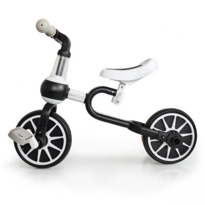 Rower rowerek biegowy 4w1 Pedały Kółka boczne czarny ECOTOYS