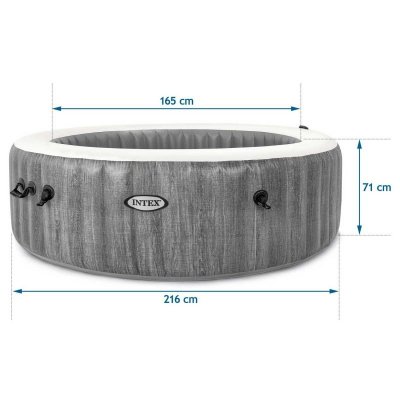 Nadmuchiwane jacuzzi hydromasaż 6 os. 216x71 cm WIFI akcesoria premium INTEX 28442