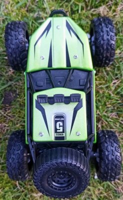 Autko Zdalnie Sterowane MONSTER TRUCK METAL LED RC green #A1