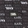 Karl Lagerfeld spodenki szorty męskie czarne KL21MBM06