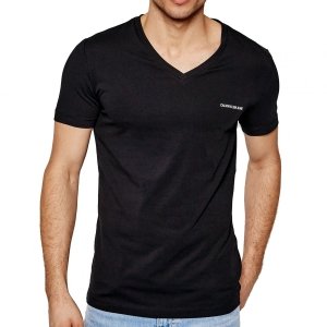  Calvin Klein t-shirt koszulka męska czarna v-neck J30J318068-BEH
