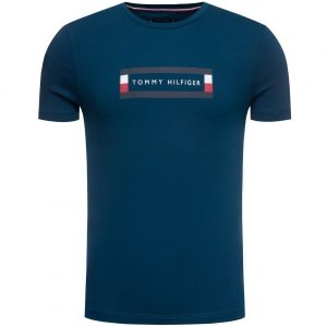 Tommy Hilfiger t-shirt koszulka męska granatowy MW0MW12510
