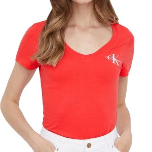 Calvin Klein t-shirt koszulka damska czerwona J20J217932-XL1