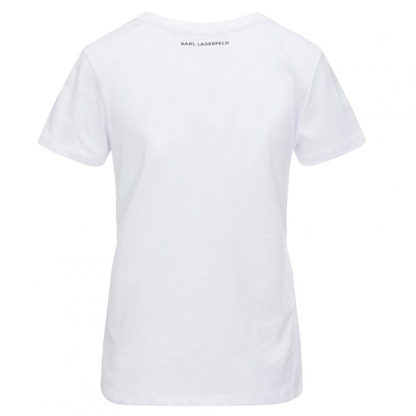 Karl Lagerfeld  t-shirt koszulka damska biała