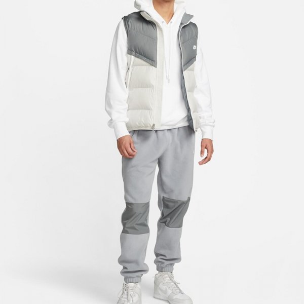 Nike spodnie dresowe męskie polarowe szare DQ4901-073