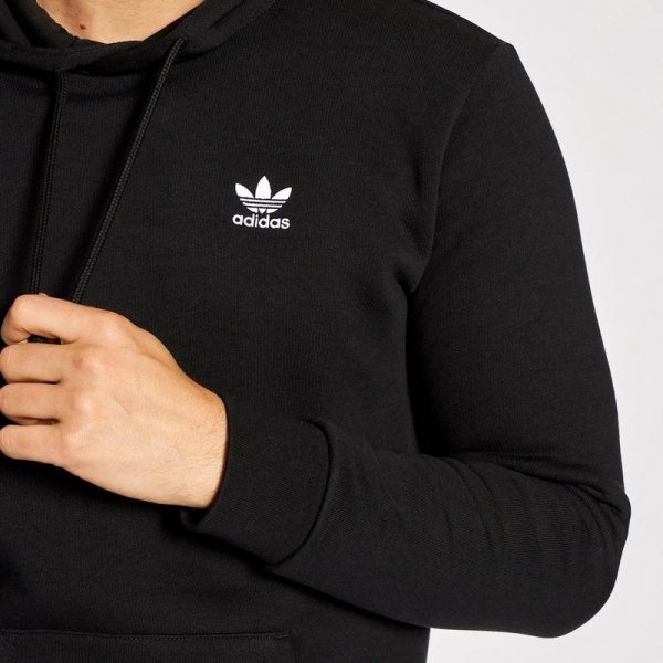 Adidas Originals bluza Trefoil Essentials Hoodie czarna FM9956