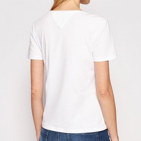 Tommy Hilfiger Jeans t-shirt koszulka damska bluzka biała DW0DW06901-YBR