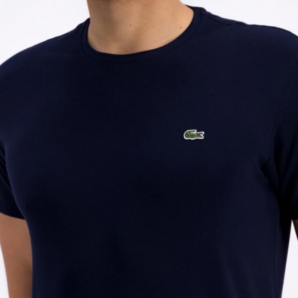 Lacoste t-shirt koszulka męska regular fit granat