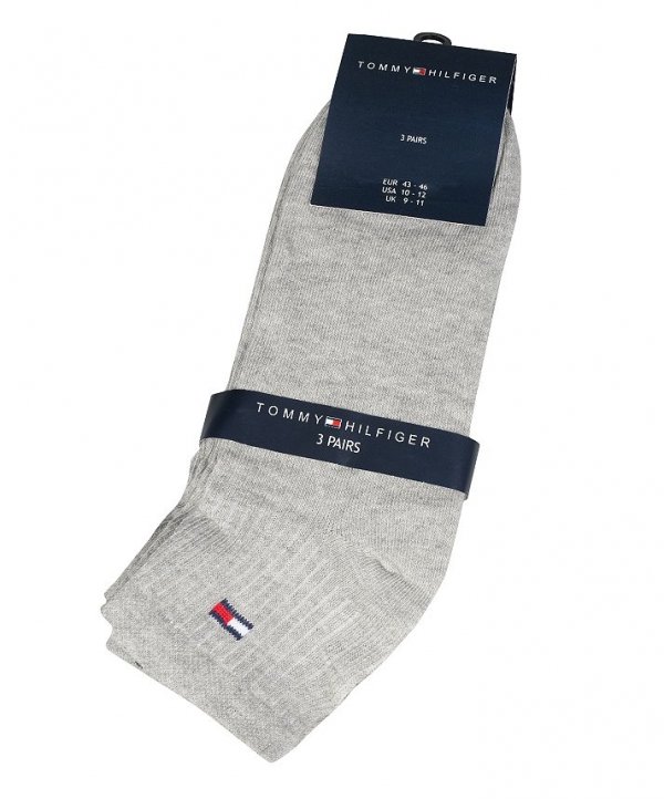 SKARPETY STOPKI MĘSKIE TOMMY HILFIGER 3PACK