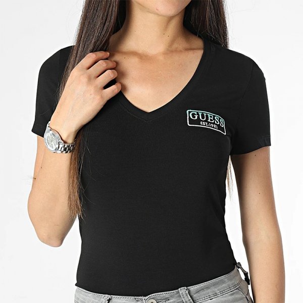 Guess t-shirt koszulka damska czarny W3YI38J1314-JBLK