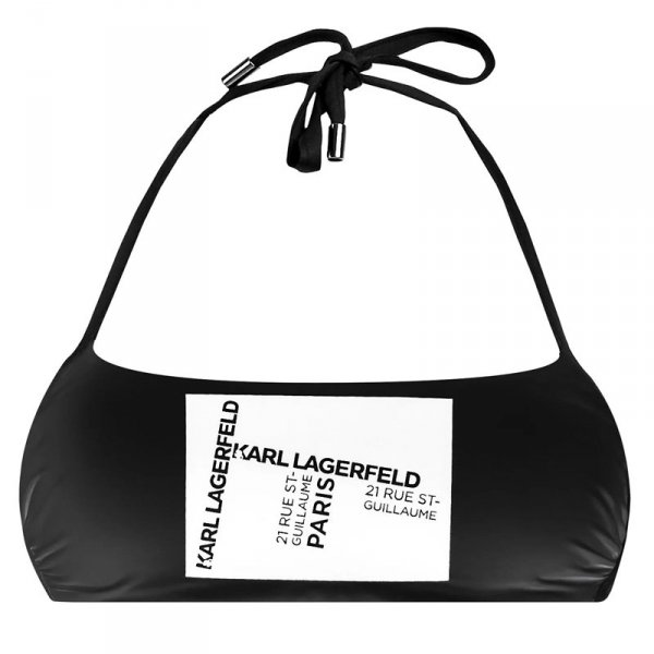 Karl Lagerfeld góra od bikini damska czarna KL20WTP23