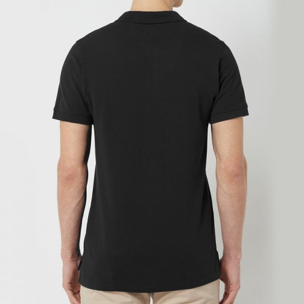 Tommy Jeans Hilfiger  koszulka polo polówka męska Slim Fit czarna