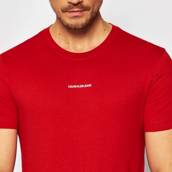 Calvin Klein t-shirt koszulka męska czerwona J30J318067-XCF