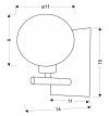 SPHERE KINKIET 1X40W G9 CHROM