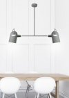 GRAY ZWIS 2X40W E27 SZARY
