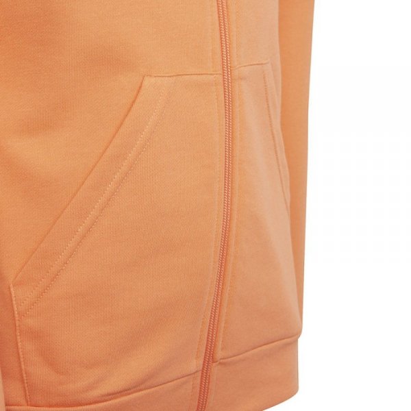 Bluza adidas YG E LIN FZ HD FH6615 pomarańczowy 140 cm