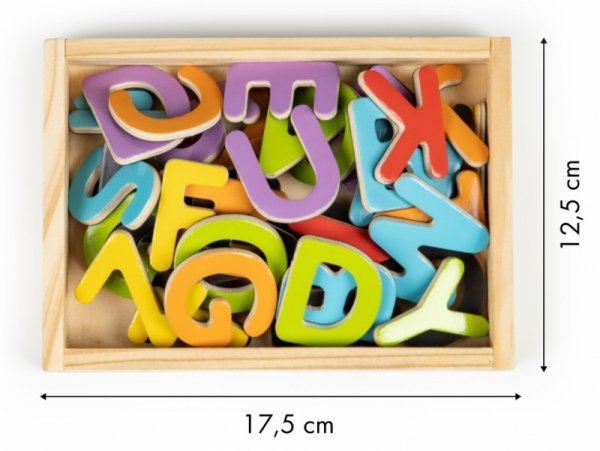 Litery cyfry magnetyczne zestaw magnesów ECOTOYS