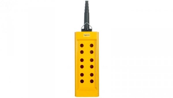 Obudowa kasety 12-otworowa 22mm żółta IP65 XACB12