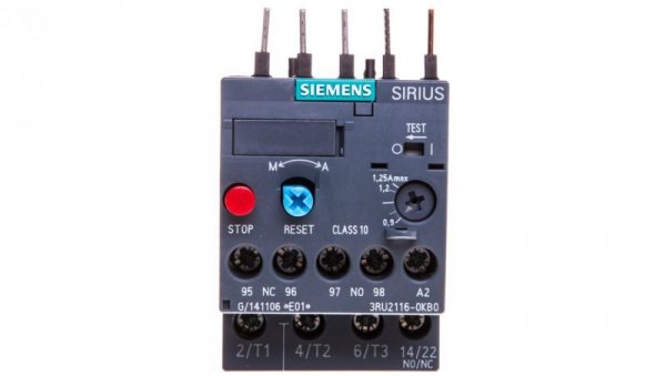 Przekaźnik termiczny 0,9-1,25A S00 3RU2116-0KB0