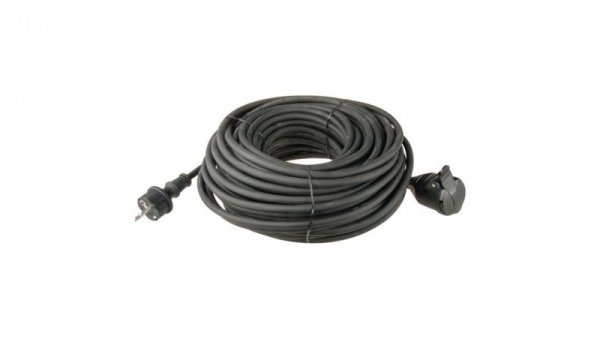 Przedłużacz 1-gniazdo z/u 30m /H07RN-F 3x1,5/ czarny P01730