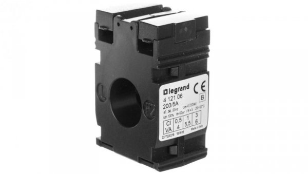 Przekładnik prądowy 200/5A 4VA kl.0,5 fi21 412106