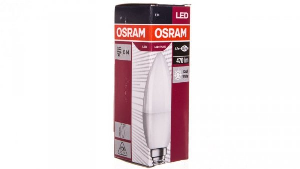 Żarówka LED E14 5,7W VALUE CLB40 FR 5,7W/865 (świeczka odpowiednik 40W) 4052899971066