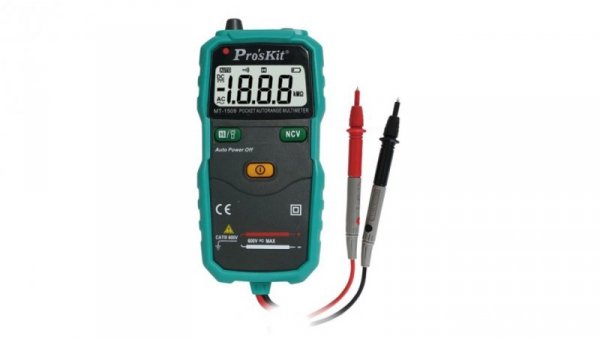 Miernik cyfrowy uniwersalny z detektorem napięcia NCV 600V AC/DC MT-1509